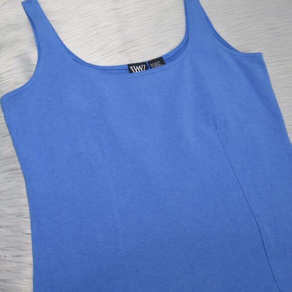 WORTH Blue Scoop Neck Tank Women’s Small #QOF9G - Picture 6 of 9